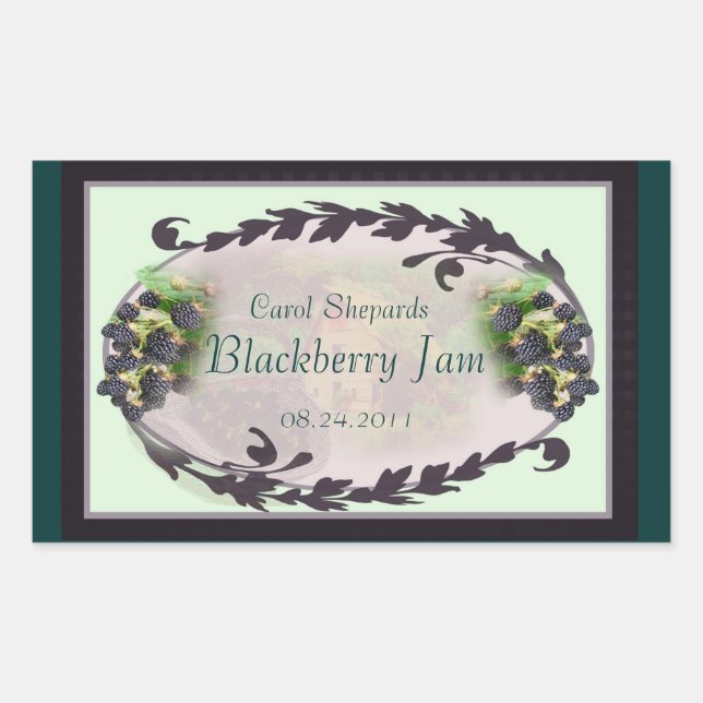 Etiqueta personalizável do País de Blackberry 1a (Frente)