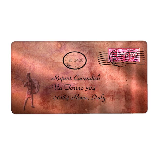 Etiqueta Personalizável para o Romera (Frente)