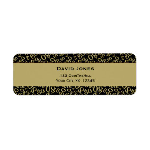Etiqueta Personalize: endereço do remetente do tema do