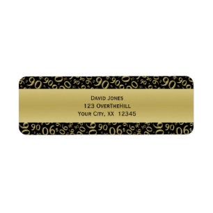 Etiqueta Personalize: endereço do remetente do tema do