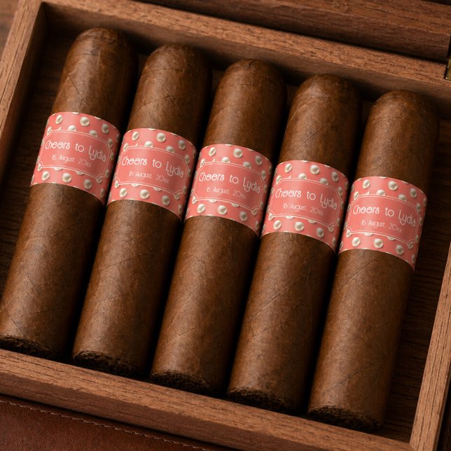 Etiqueta Personalized Cigar Band Sticker (Criador carregado)