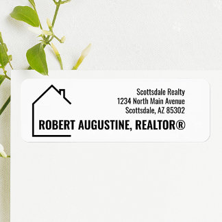 Etiqueta Personalized Realtor Return Address Label