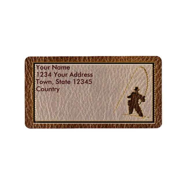 Etiqueta Pescador Leather-Look (Frente)