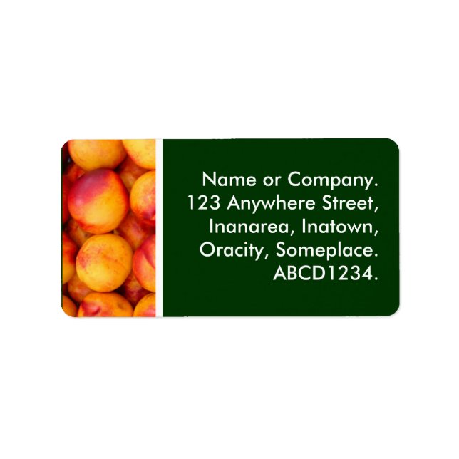 Etiqueta Pêssegos (Frente)