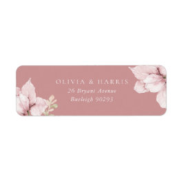 Etiqueta Petais de Flores Escamoteadas Endereço de Devoluçã