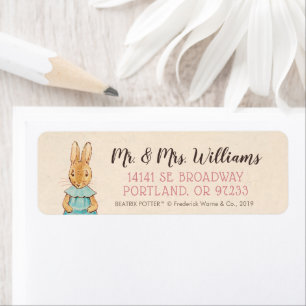 Etiqueta Peter Rabbit Aniversário da Bebê