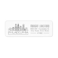 Philadelphia Stylized Skyline |