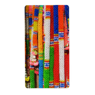 Etiqueta Phuang Maalai - festão floral tailandesa