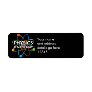 Etiqueta PHYSICS Personalizada. É LEI
