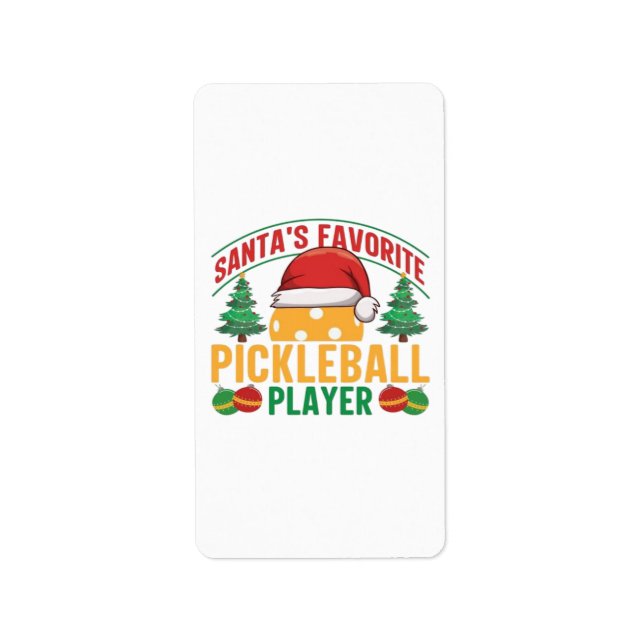 Etiqueta Pickleball no Natal (Frente)