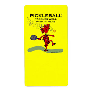 Etiqueta Pickleball rema bem com outro