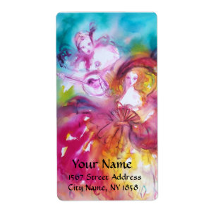 Etiqueta PIERROT E ARLECCHINA - Máscaras Mascarada Venezia