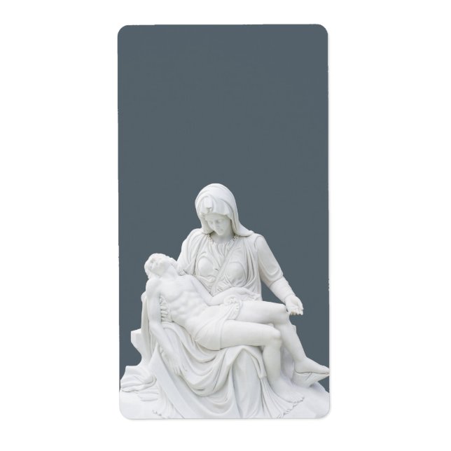 Etiqueta Pieta esculpida (Frente)