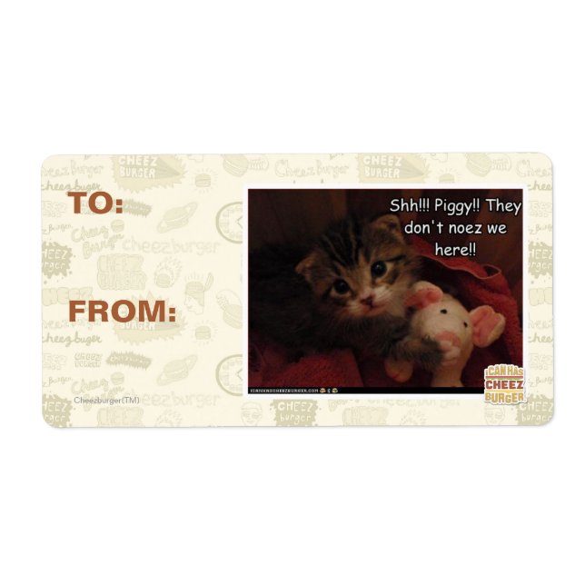 Etiqueta !! Piggy! (Frente)