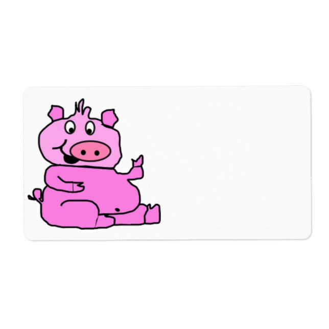 Etiqueta PIGGY bobo (Frente)