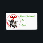 Etiqueta Pigmy Kids Goat Christmas Gift Tag Sticker<br><div class="desc">Feliz Natal Pigmeus Crianças vão pegar a etiqueta de presente de Natal para ficarem em seus presentes - texto personalizável para que você possa alterá-lo se quiser -</div>