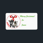 Etiqueta Pigmy Kids Goat Christmas Gift Tag Sticker<br><div class="desc">Feliz Natal Pigmeus Crianças vão pegar a etiqueta de presente de Natal para ficarem em seus presentes - texto personalizável para que você possa alterá-lo se quiser -</div>