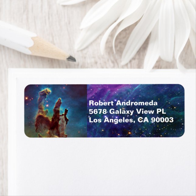 Etiqueta Pilares da Criação da Nebulosa da Águia e Estrelas (Insitu)