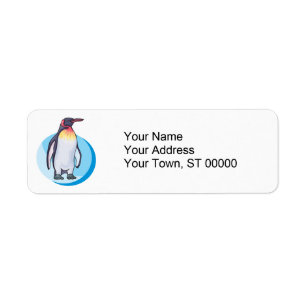 Etiqueta pinguim rei