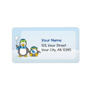Etiqueta Pinguins de neve