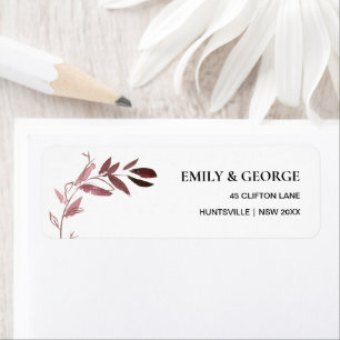 ETIQUETA PINK BLUSH FAUNA WATERCOLOR DEIXA ENDEREÇO DA SUCU