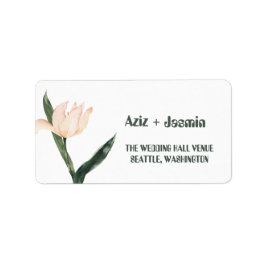 Etiqueta Pink blush floral