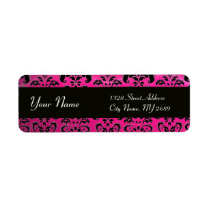 ETIQUETA PINK NEGRO FUCHSIA