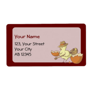 Etiqueta Pintinho da páscoa com Bouzouki