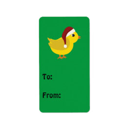 Etiqueta pintinho papais noeis