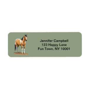 Etiqueta Pinto Pinto Dun Paint Horse