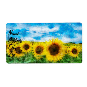 Etiqueta Pintura de girassóis