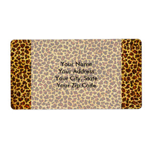 Etiqueta Pintura De Óleo Parecem Manchas-Leopardo