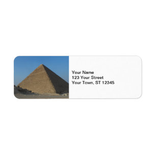 Etiqueta Pirâmide em Giza, Egipto