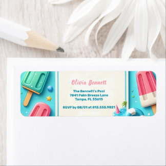 Etiqueta Piscina de Summer Water