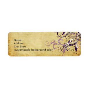 Etiqueta Pix Dezines Vintage Plum Vanilla Swirls