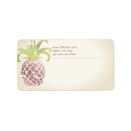 Etiqueta PixDezines Pineapple/Faux Rosa Dourado