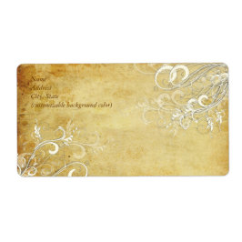Etiqueta PixDezines Vintage Cream Swirls