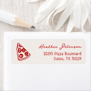 Etiqueta Pizza de Entrega Especial