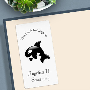 Etiqueta Placa de Baleia Orca