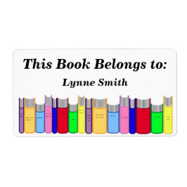 Etiqueta Placa de Livro