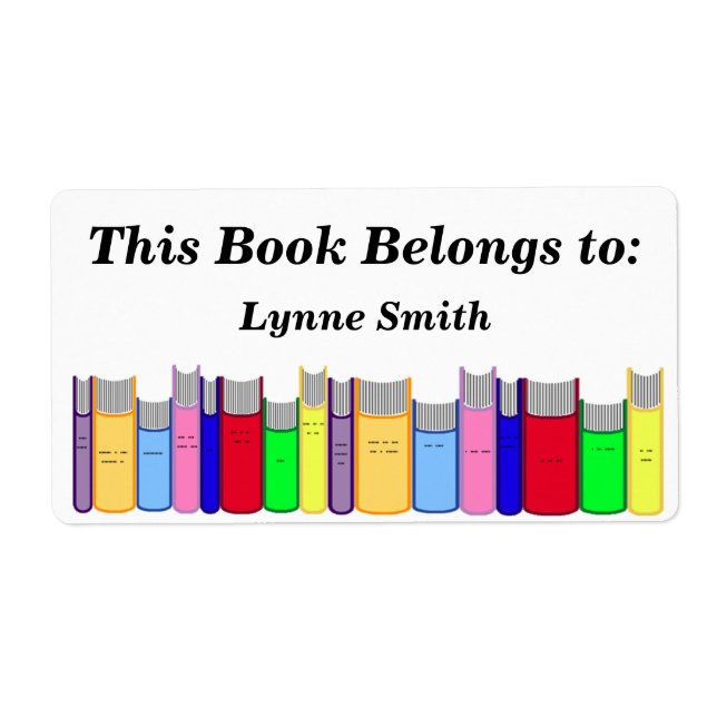 Etiqueta Placa de Livro (Frente)