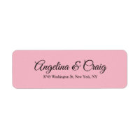 Placa Rosa Elegante Moderna de Casamento