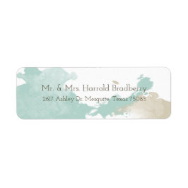 Etiqueta Placas de Aquarela Modernas