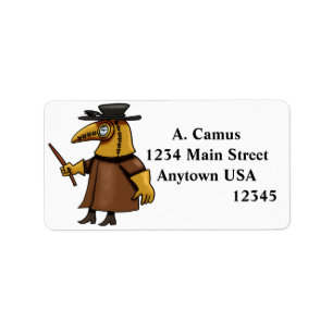 Etiqueta Plague Doutor