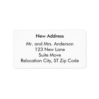 Etiqueta Plain and Simple New Address Labels