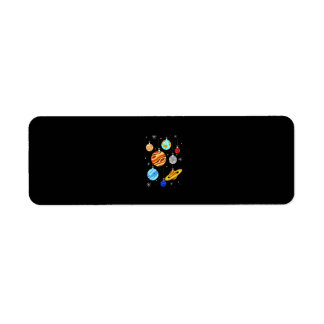 Etiqueta Planeta Enfeites de natal Engraçados Coloridos Xma