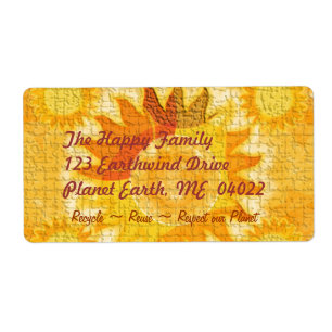 Etiqueta Planeta Terra (laranja)