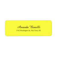 Planície Moderna Elegante Elegante Mineral Amarelo
