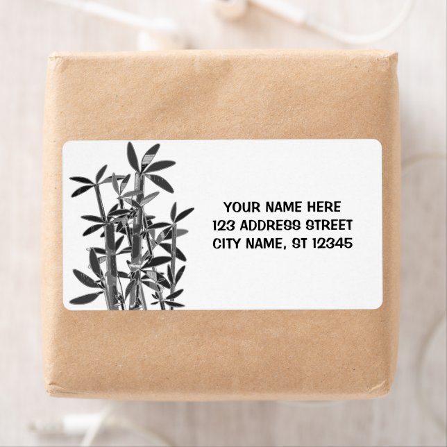 Etiqueta Plantas de Bambu Sortudas Chinesas. personalizadas (Insitu)