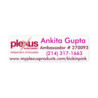 Etiqueta Plexus World Wide Mail Labels